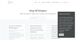 Desktop Screenshot of netbloger.eu